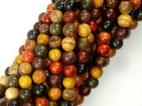Mixed Wood Beads, 6mm Round Beads-BeadBasic