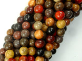 Mixed Wood Beads, 8mm Round Beads-BeadBasic