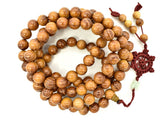 Yellow Wood Beads, Nangka Wood Beads, 10mm (10.3mm) Round Beads, 43 Inch-BeadBasic