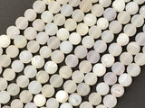 Druzy Agate Beads, White Geode Agate Beads, 6mm Round Beads-BeadBasic