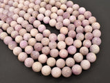 Kunzite Beads, 11mm Round Beads-BeadBasic