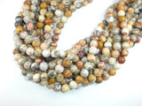 Crazy Lace Agate Beads, 10mm Round Beads-BeadBasic