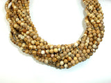 Picture Jasper Beads, 4mm Round Beads-BeadBasic