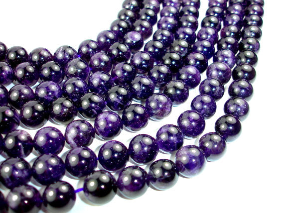 Amethyst - Round Beads, 12mm-BeadBasic