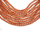 Goldstone Beads, Round, 8mm (7.8mm)-BeadBasic