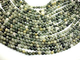 Green Line Quartz Beads, 6mm Round Beads-BeadBasic