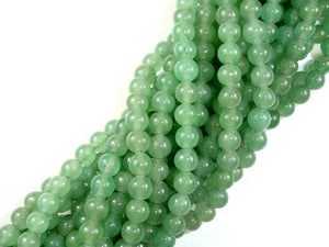 Green Aventurine Beads, Round, 6mm-BeadBasic