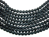 Matte Black Onyx Beads, Round, 10mm-BeadBasic
