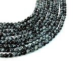 Snowflake Obsidian Beads, Round, 8mm (8.5mm)-BeadBasic