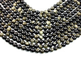 Golden Obsidian, Round, 10mm beads-BeadBasic