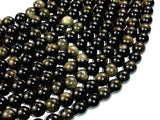 Golden Obsidian, Round, 10mm beads-BeadBasic