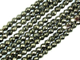 Pyrite Beads, Faceted Round, 6mm-BeadBasic