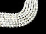 Tibetan Agate Beads,White, Faceted Round, 10mm-BeadBasic