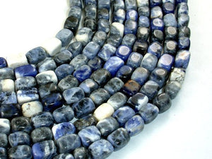 Sodalite Beads, Nugget, 6 x 9 mm-BeadBasic
