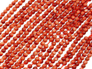 Goldstone Beads, Round, 2mm-BeadBasic