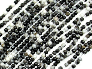 Zebra Jasper Beads, Round, 2 mm, 16 Inch-BeadBasic