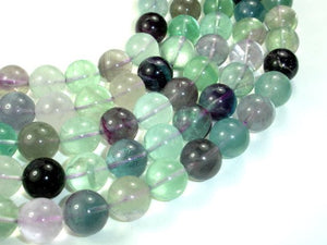 Fluorite Beads, Rainbow Fluorite, Round, 14mm-BeadBasic