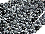 Snowflake Obsidian Beads, Round, 10mm-BeadBasic