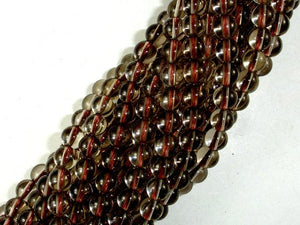 Smoky Quartz Beads, 6mm Round Beads-BeadBasic