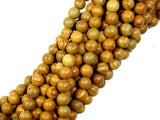 Wood Jasper Beads, Round, 6mm ( 6.3mm)-BeadBasic