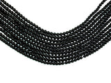 Black Tourmaline Beads Round 4mm (4.8mm)-BeadBasic