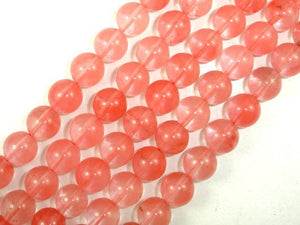 Cherry Quartz Beads, Round, 10mm-BeadBasic