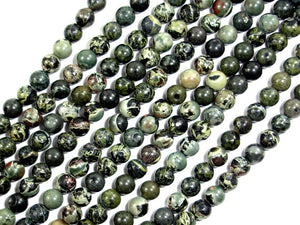 Military Jasper Beads, Round, 4mm-BeadBasic