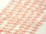 Fresh Water Pearl Beads, Light Pink, Top drilled, Dancing beads-BeadBasic