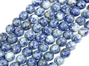 Blue Spot Jasper Beads, Round, 10mm-BeadBasic