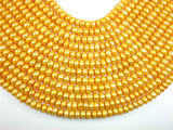 Fresh Water Pearl Beads, Gold, Button-BeadBasic