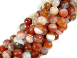 Agate Beads, Faceted Round, 10mm, 14.5 Inch-BeadBasic