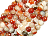 Agate Beads, Faceted Round, 12mm, 15.5 Inch-BeadBasic