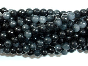 Dyed Jade Beads, Round, 4mm-BeadBasic