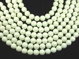 Lemon Chrysoprase Beads, Round, 14mm-BeadBasic
