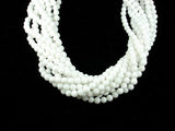 White Jade Beads, Round, 6mm (6.3mm), 15 Inch-BeadBasic