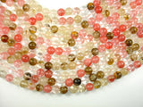 Fire Cherry Quartz Beads, Round, 10mm-BeadBasic