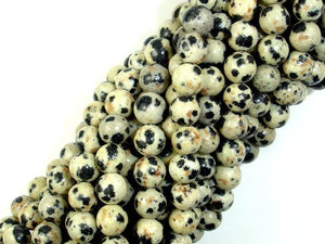 Dalmation Jasper Beads, Round, 6mm-BeadBasic