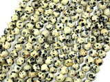 Dalmation Jasper Beads, Round, 6mm-BeadBasic