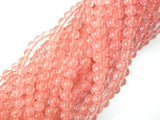 Cherry Quartz Beads, Round, 6mm-BeadBasic