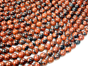 Mahogany Obsidian Beads, Round, 8mm-BeadBasic