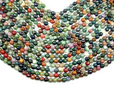 Indian Agate Beads, Fancy Jasper Beads, Faceted Round, 8mm-BeadBasic