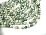 Tree Agate Beads, Round, 8mm-BeadBasic