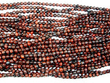 Red Tiger Eye Beads, Round, 4mm-BeadBasic