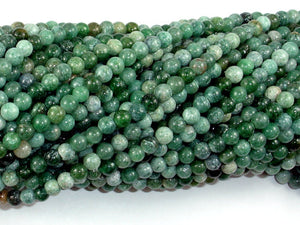 Indian Jade, Round Beads, 4mm-BeadBasic