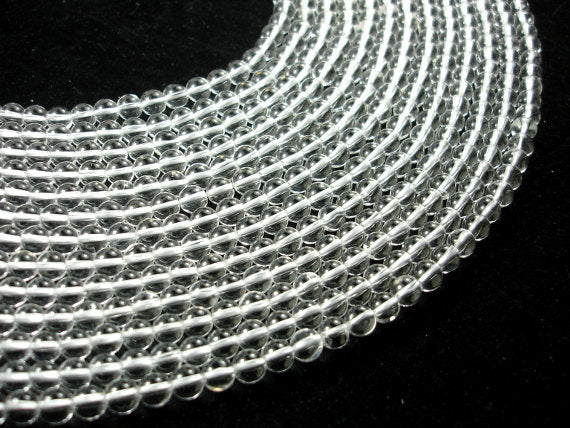 Clear Quartz Beads, 6mm (6.2mm) Round Beads,15.5 Inch, Full strand-BeadBasic