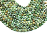 African Turquoise, Round, 10mm(10.5mm), 15.5 Inch-BeadBasic