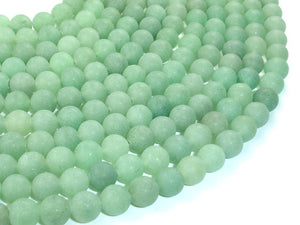 Matte Green Aventurine Beads, Round, 8mm-BeadBasic