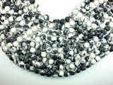 Matte Zebra Jasper Beads, Round, 10mm-BeadBasic