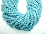 Blue Sponge Quartz Beads, Faceted Round, 8mm-BeadBasic
