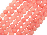 Matte Cherry Quartz Beads, Round, 10mm-BeadBasic